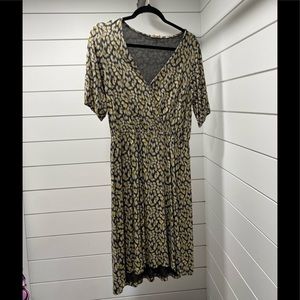 Olive and gray Sizw 4 Dress